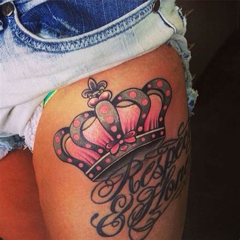 crown tattoo on thigh crown tattoos for women cute tattoos for women thigh tattoos women