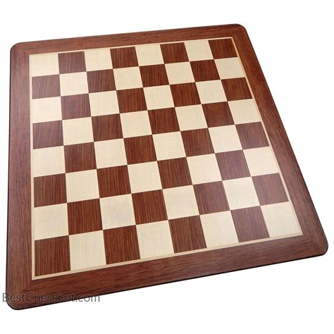 Templeton Rounded Corners Chess Board With Inlaid Padauk Wood Extra