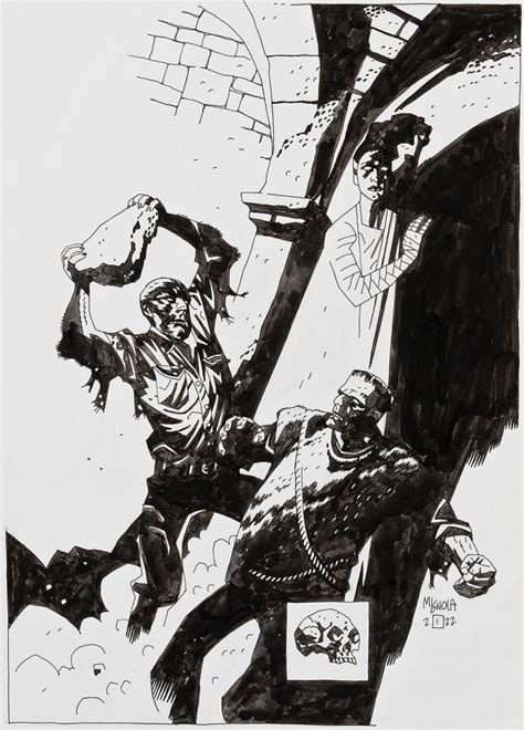 Sold Price Mike Mignola Signed Illustration Of The Wolf Man