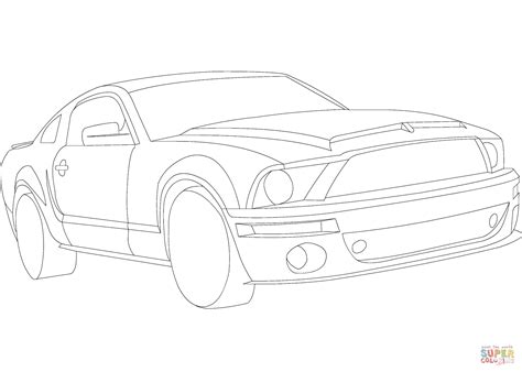 Dibujo De Ford Mustang Para Colorear Dibujos Para Colorear Imprimir