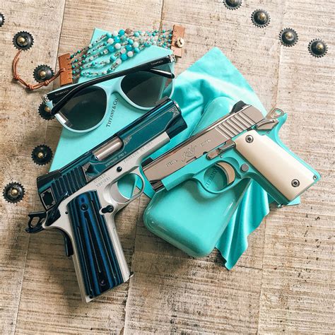 Glock 43, tiffany blue glock 43, tiffany blue glock, tiffany and stainless glock, tiffany and kimber tiffany blue best concealed carry. Pin on wish list