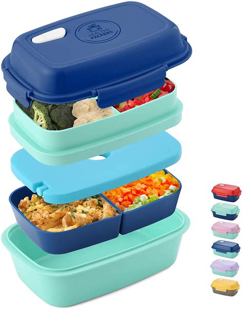 Kitchen Storage And Organization 4 Compartment Divided Lunch Box Bento