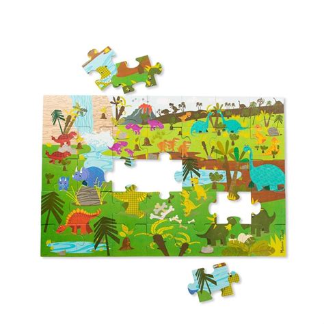 Natural Play Giant Dinosaur Floor Puzzle Melissa And Doug 35 Pc The