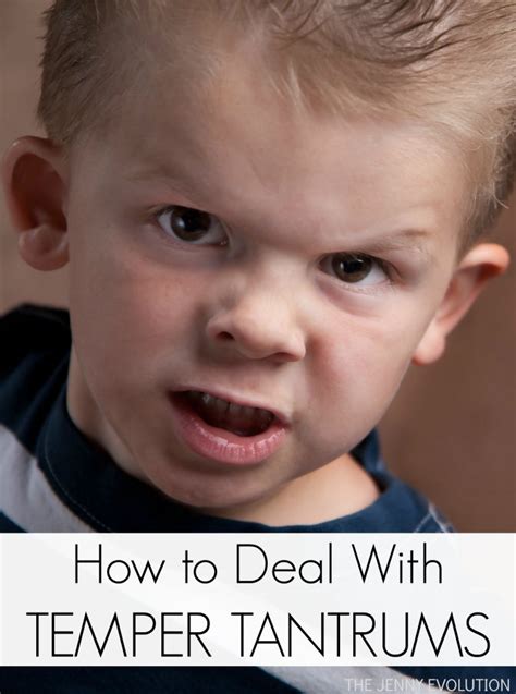 How To Deal With Temper Tantrums Mommy Evolution