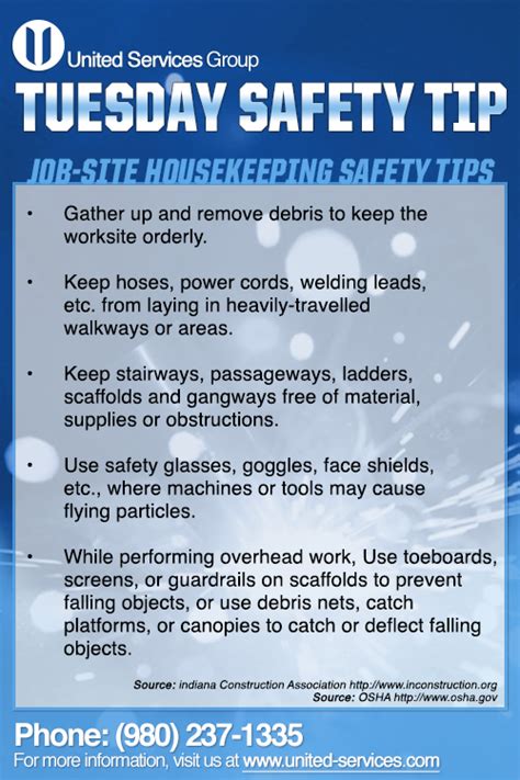 This Weeks Tuesday Safety Tip Is About Job Site Housekeeping United