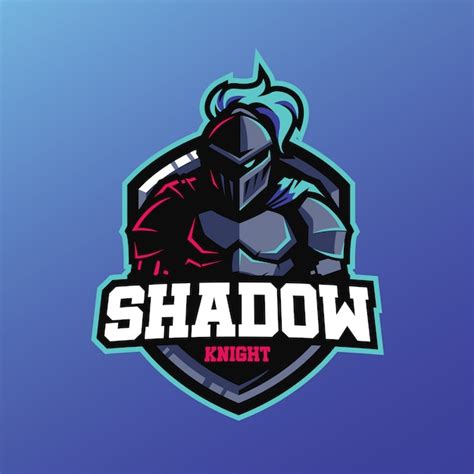 Premium Vector Shadow Knight Mascot For Sports And Esports Logo