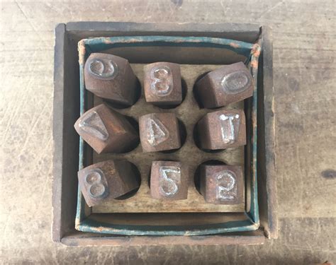 Rustic Antique Metal Stamps From Vintagewall On Etsy Studio