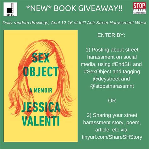 Review And Book Giveaway Sex Object By Jessica Valenti Stop Street Harassment