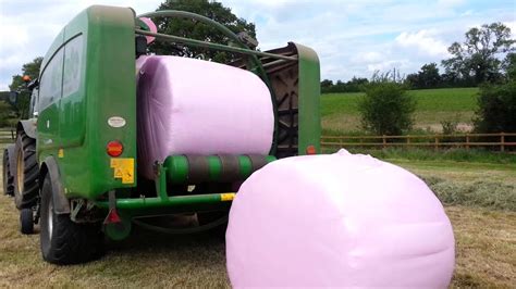 In The Pink Wrapping Hay Bales Youtube