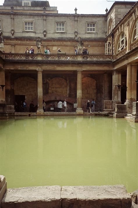 The Great Bath Inside Roman Baths Bath England Uk Flickr