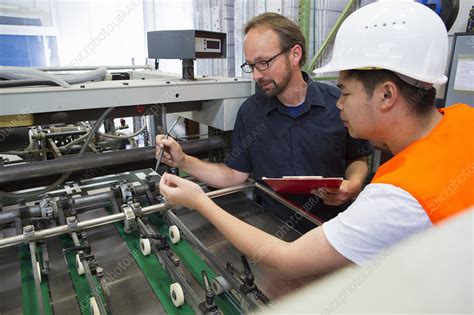 Factory Worker With Supervisor Stock Image F0119268 Science