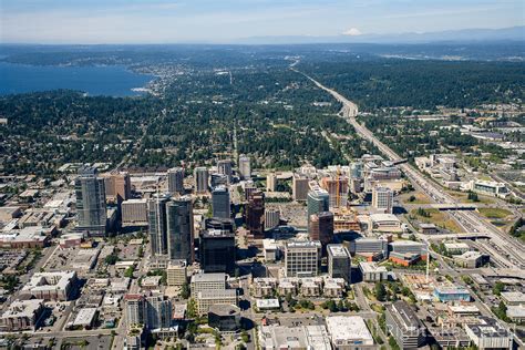 Overflightstock Downtown Bellevue Washington Usa Aerial Stock Photo