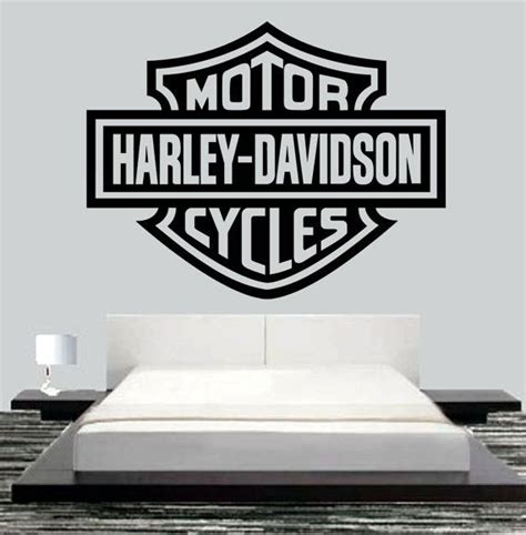 Harley Davidson Motor Wall Mural Art Vinyl Decal By Jcmcustom 2795