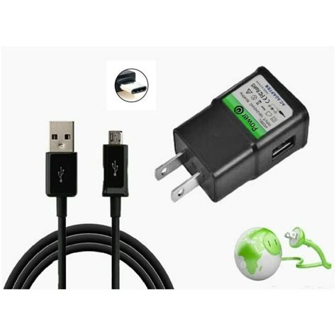 Set 10ft Charger Power Cord For Onn Android Tablet 7 8 10 Not For