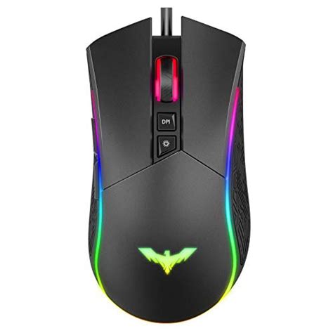Havit Rgb Gaming Mouse Wired Programmable Ergonomic Usb Mice 4800 Dots
