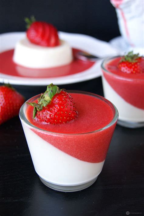 It closely simulates the texture of gelatin desserts and is a simple substitution. Vanilla Panna Cotta with Strawberry Sauce | Recipe ...