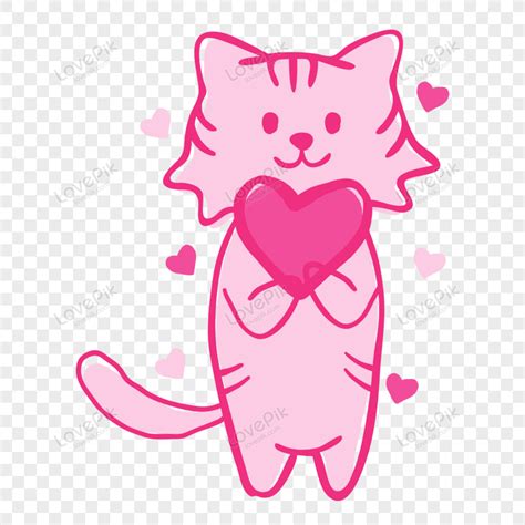 Pink Cats Clip Art Library