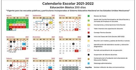 Calendario 2021 Escolar 2022 Sep Para Imprimir