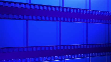 Loop Able Animation Of Film Reels With A Blue Background Stock Footage