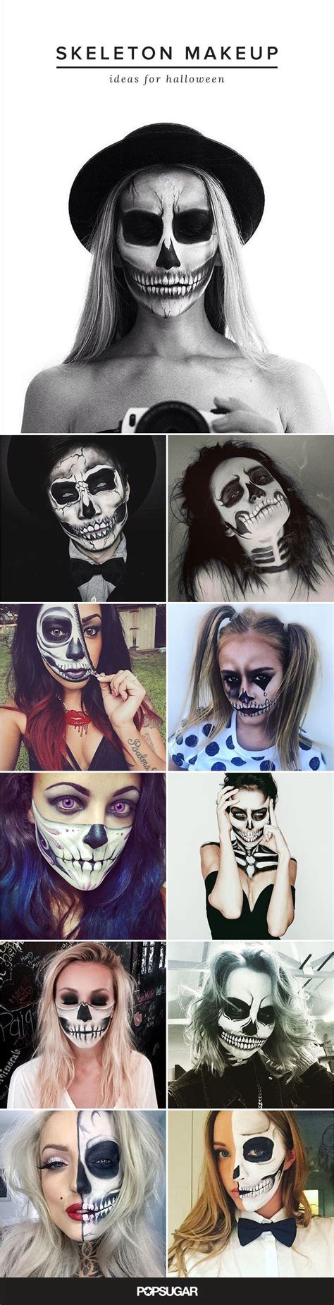 30 Bone Chillingly Cool Skeleton Makeup Ideas To Try This Halloween