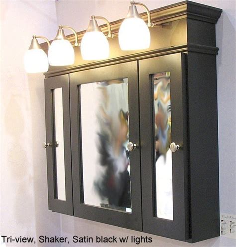 Do you think bathroom mirror cabinets with lights seems to be nice? Black Bathroom Medicine Cabinet - Home Furniture Design