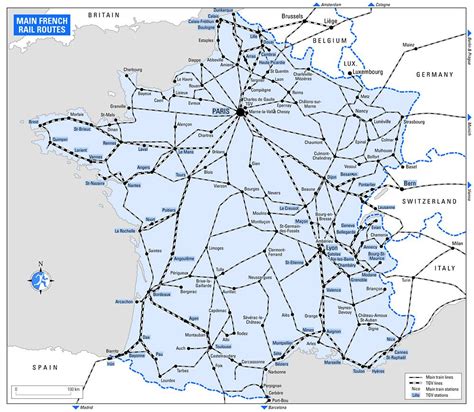 Rail France Map France World