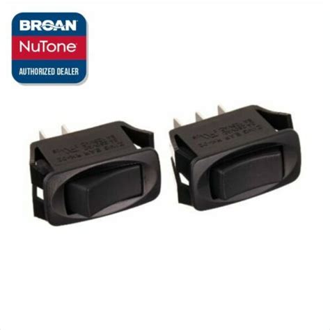 Broan Nutone S97016970 4000 403002 Range Hood 2 Pack Of Black Switches