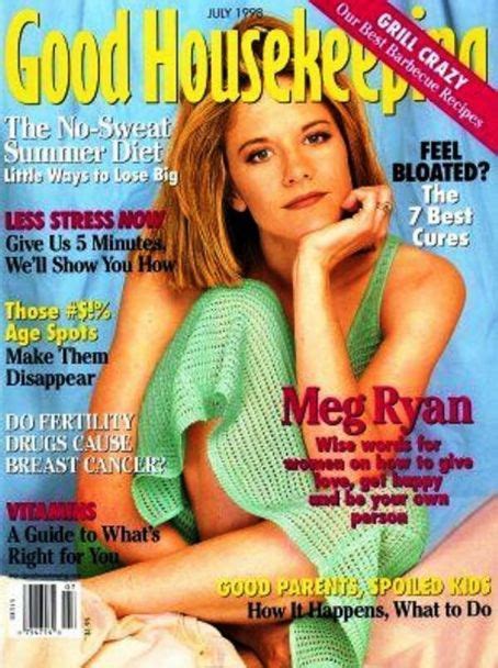 Meg Ryan Good Housekeeping Magazine July 1998 Cover Photo United States
