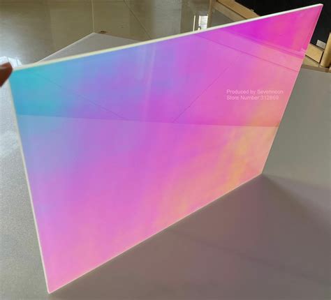 Pmma Acrylic Plexiglass Board Iridescent Rainbow Decoration