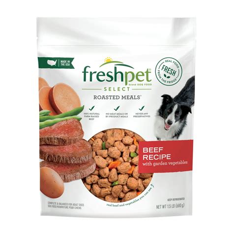 Freshpet Healthy And Natural Dog Food Fresh Beef Recipe 15lb Walmart
