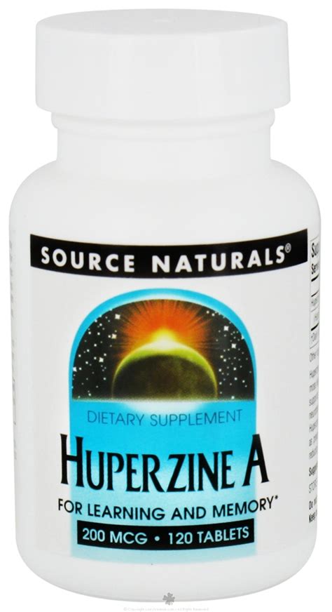 Source Naturals Huperzine A 200 Mcg 120 Tablets