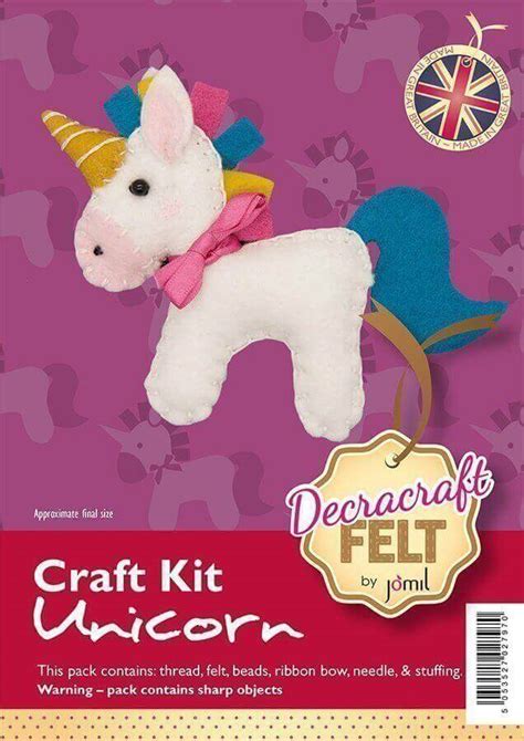Unicorn Felt Sewing Kit Jolif The Craft Shop