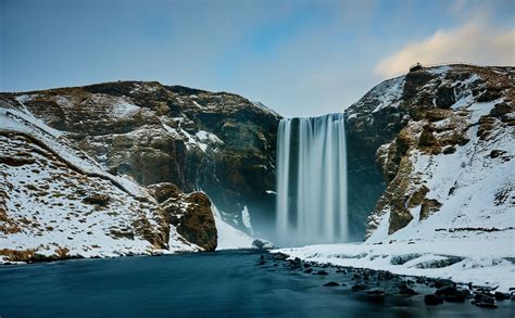 Skogafoss Waterfall Skogafoss Waterfall Waterfall Nature Photography