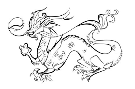 Chinese Dragon Coloring Pages For Kids At Getdrawings Free Download