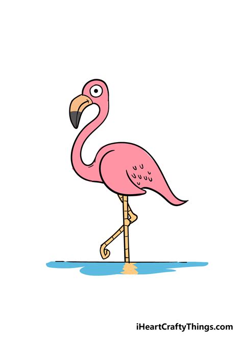 Flamingo Drawing How To Draw A Flamingo Step By Step