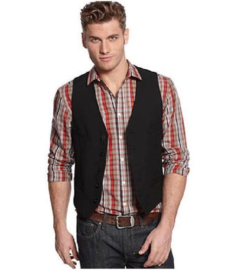 A mens slim fit sportcoat is great for any man who is a bit slimmer, as it will hug his body just right, and mens big and tall sportcoats will work well for those the original purpose of the mens sport coats was for it to be a sporting attire. Alfani RED men's Vest slim fit 4 Pockets front deep black ...