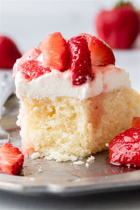 Strawberry Shortcake Cake Baked By An Introvert