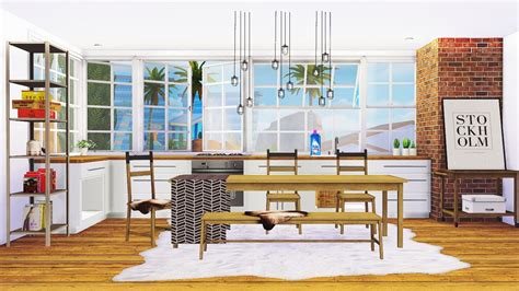 Sims 4 Dining Bench