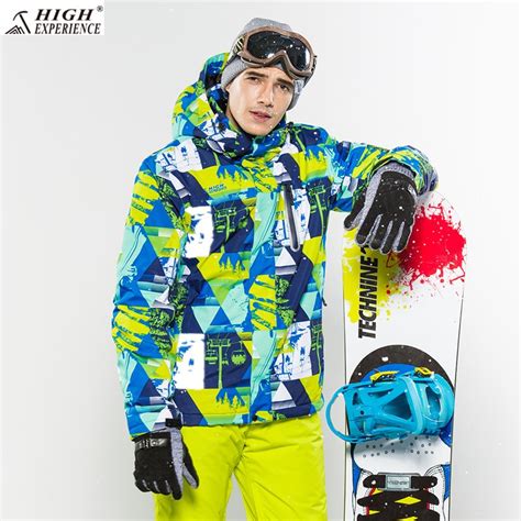 High Experience Ski Jacket Men Brand Snowboard Winter Mountain Skiing