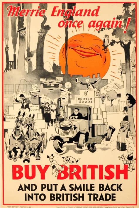 U K 1930s Vintage Advertising Poster Merrie England Once Again Buy