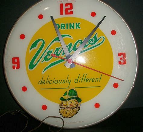 Vernors Ginger Ale Clock Drink Vernors Deliciously Different