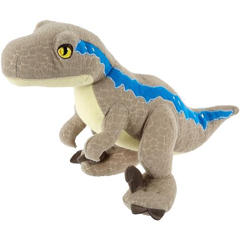 Jurassic World Basic Plush Velociraptor Blue Dinosaur Figure