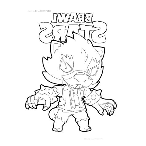 Leon is a legendary brawler who has the ability to briefly turn invisible to his enemies using his super. Brawl Stars Werewolf Leon Coloring Pages - Coloring and Drawing