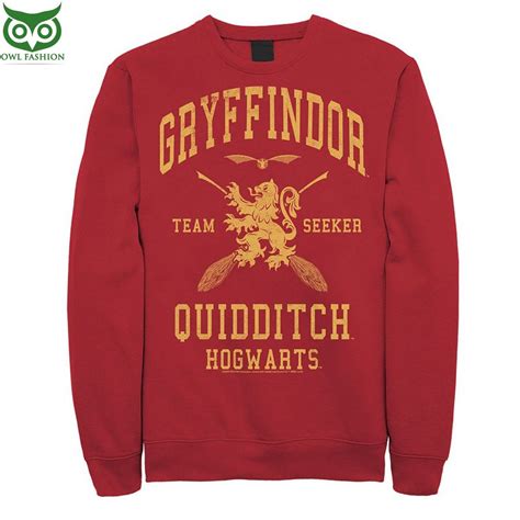 Quidditch Hogwarts Team Seeker Gryffindor Sweater Harry Potter Shop Owl