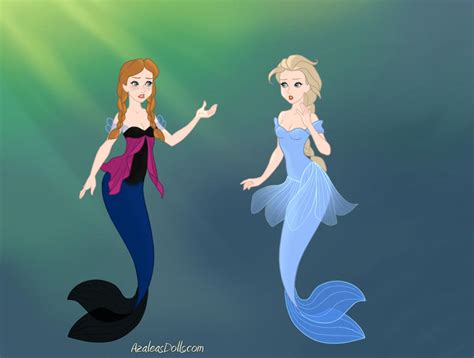Anna And Elsa Mermaids By Ashleyrocker112299 On Deviantart