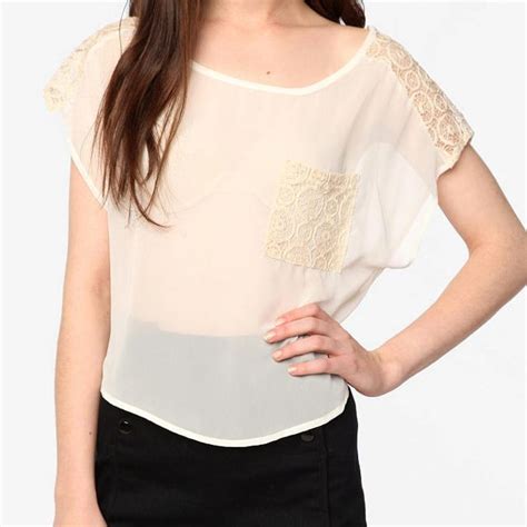 Obsessed With This Lace Tee Fashion Sheer Lace Top