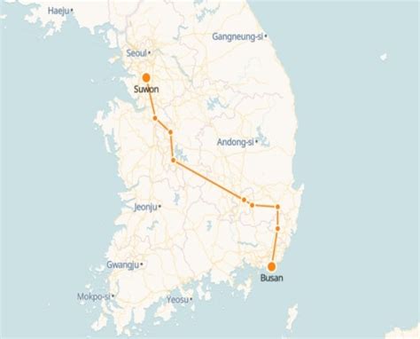 Ktx Train Schedule From Suwon To Busan
