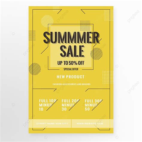 Simple Summer Promotion Poster Template Download On Pngtree