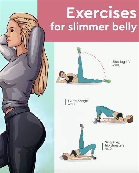 Super Exercises For Slimmer Belly Exercise Workout Abs Workout