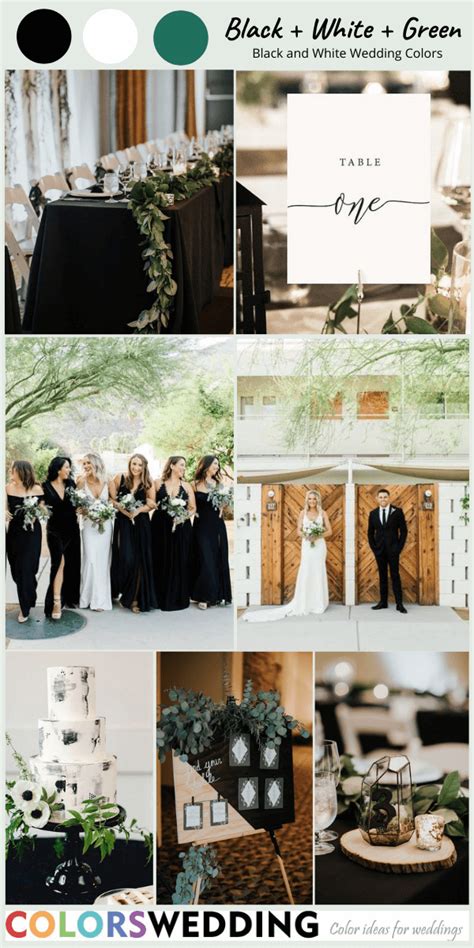 Colors Wedding Perfect 8 Black And White Wedding Color Combos